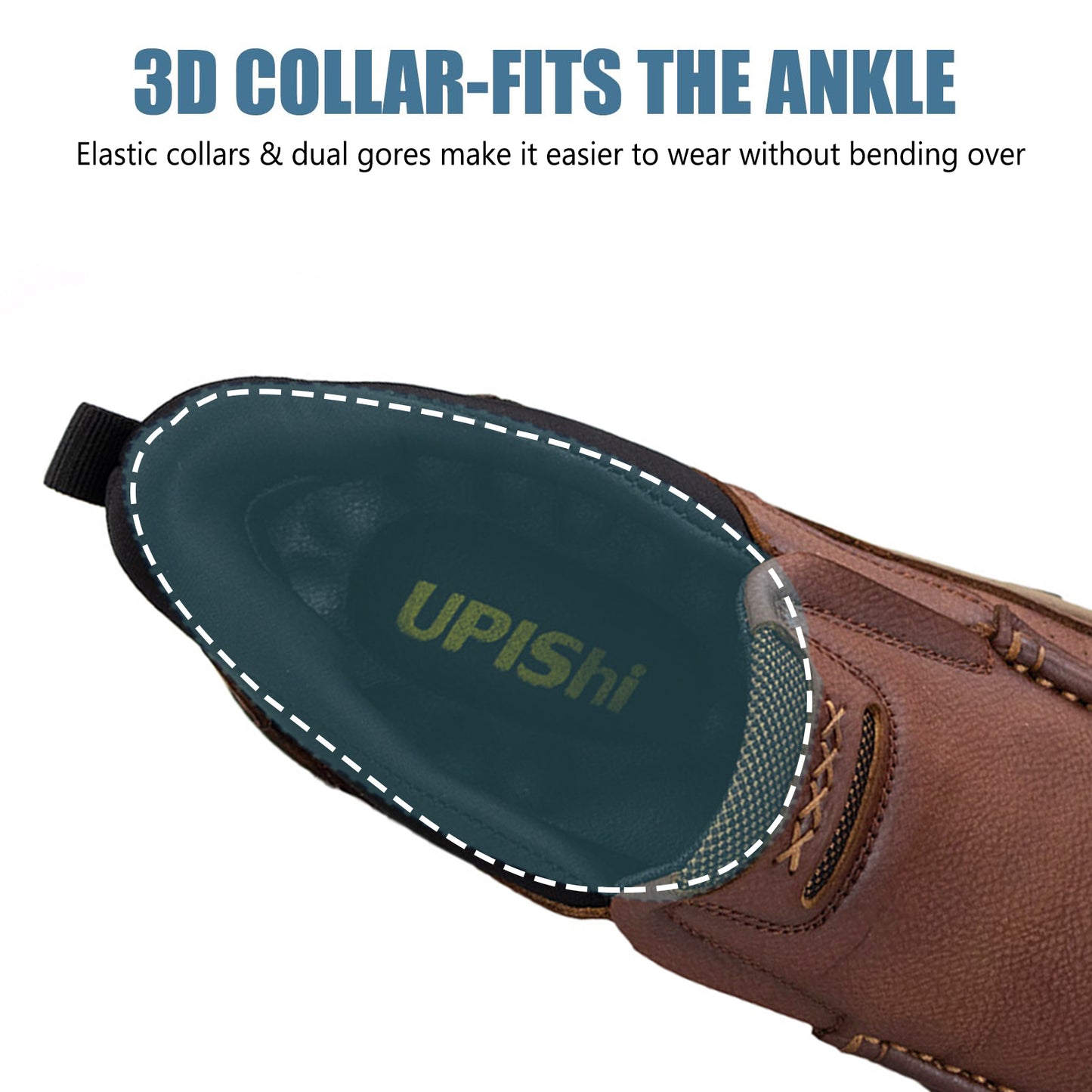 UPIShi® - Orthopedic Hands Free Slip On Leather Walking Loafers