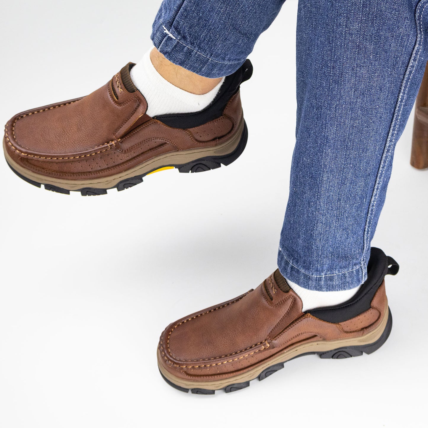 UPIShi® - Orthopedic Hands Free Slip On Leather Walking Loafers