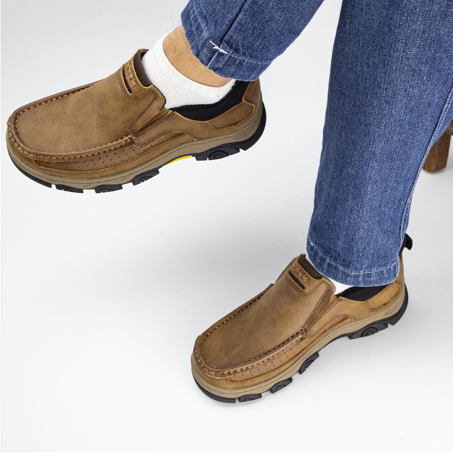 UPIShi® - Orthopedic Hands Free Slip On Leather Walking Loafers