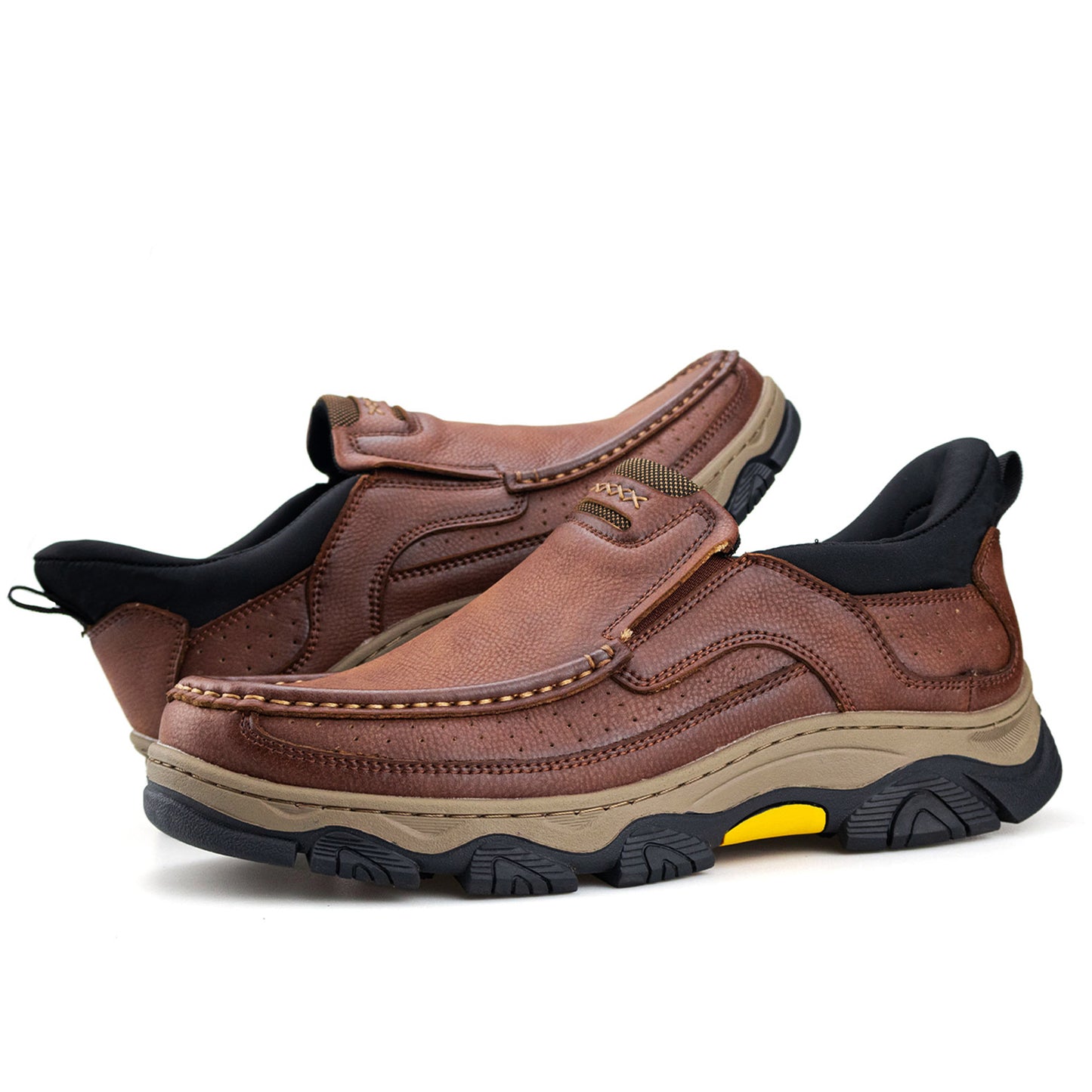 UPIShi® - Orthopedic Hands Free Slip On Leather Walking Loafers