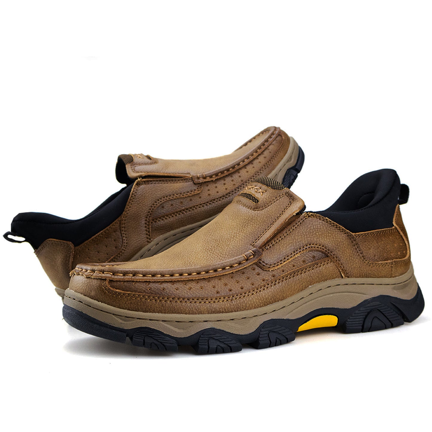 UPIShi® - Orthopedic Hands Free Slip On Leather Walking Loafers