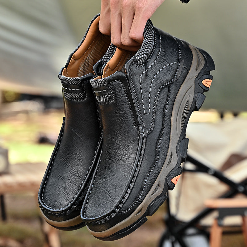 UPIShi® - Botas ortopédicas de caña alta, zapatos para caminar sin cordones V2