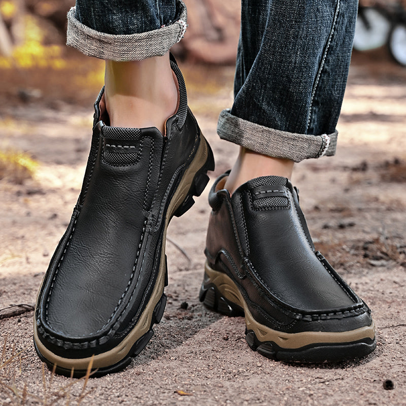 UPIShi® - Botas ortopédicas de caña alta, zapatos para caminar sin cordones V2