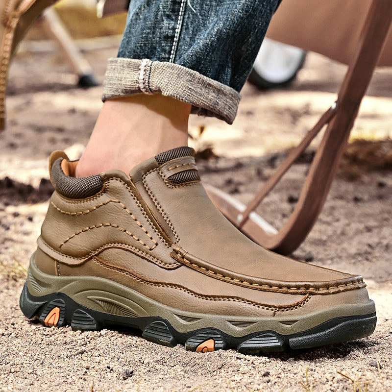 UPIShi® - Botas ortopédicas de caña alta, zapatos para caminar sin cordones V2