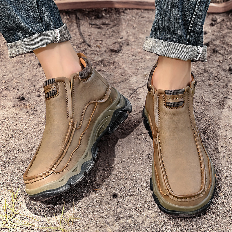UPIShi® - Botas ortopédicas de caña alta, zapatos para caminar sin cordones V2