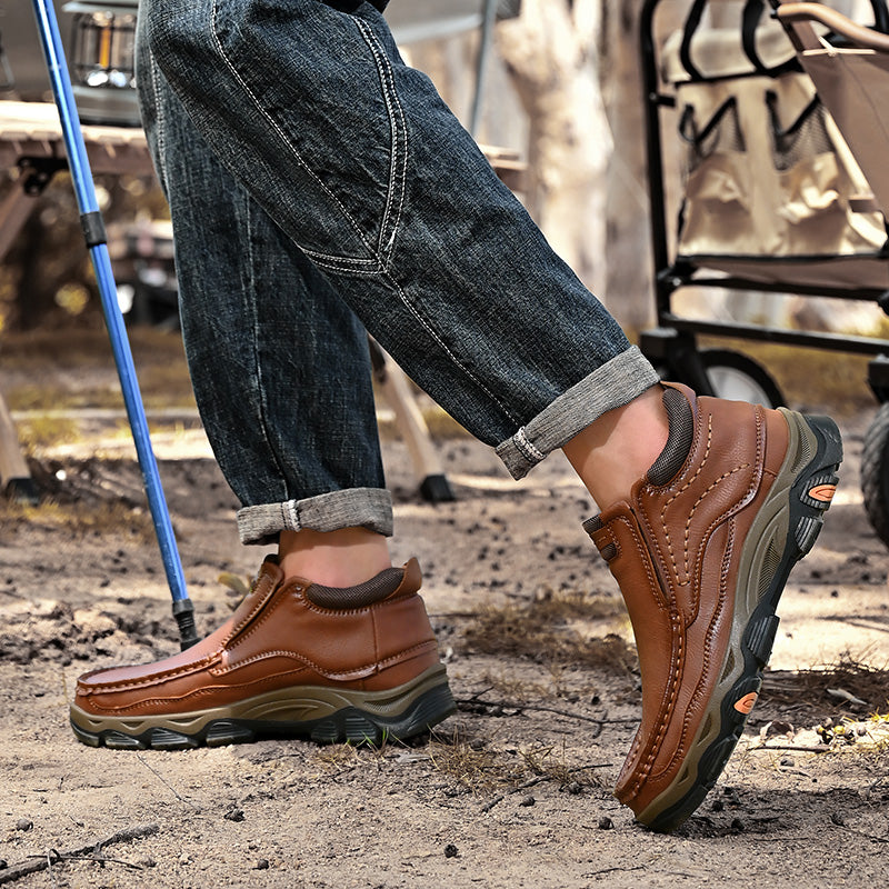 UPIShi® - Botas ortopédicas de caña alta, zapatos para caminar sin cordones V2