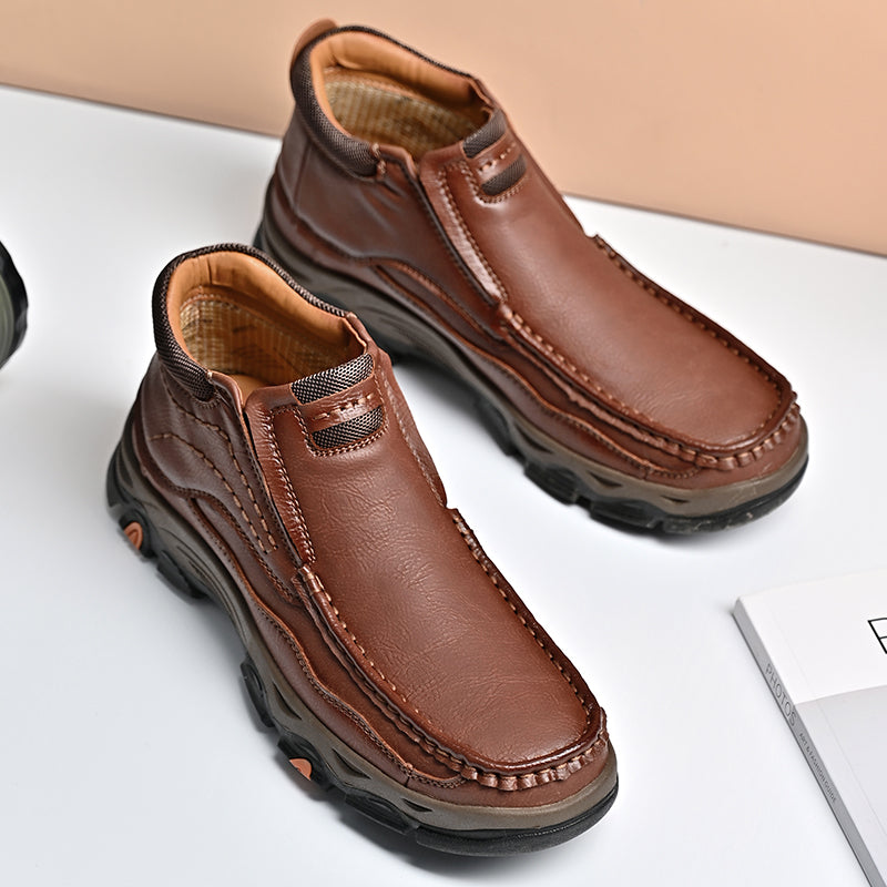 UPIShi® - Botas ortopédicas de caña alta, zapatos para caminar sin cordones V2