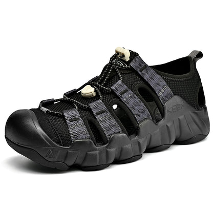 Sandalias UPIShi para hombre, cerradas, transpirables, fáciles de poner y cómodas para senderismo y agua. 