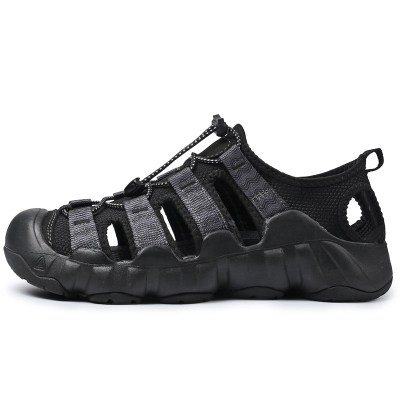 Sandalias UPIShi para hombre, cerradas, transpirables, fáciles de poner y cómodas para senderismo y agua. 