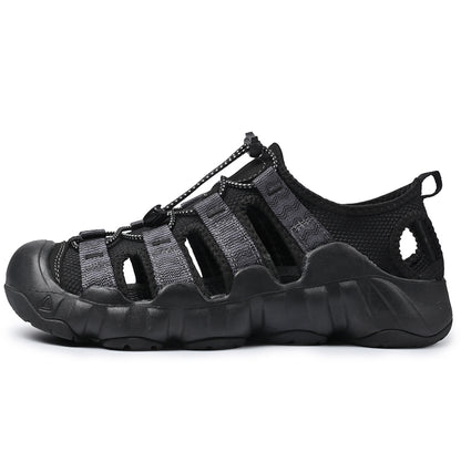 Sandalias UPIShi para hombre, cerradas, transpirables, fáciles de poner y cómodas para senderismo y agua. 