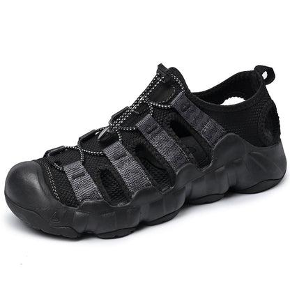 Sandalias UPIShi para hombre, cerradas, transpirables, fáciles de poner y cómodas para senderismo y agua. 