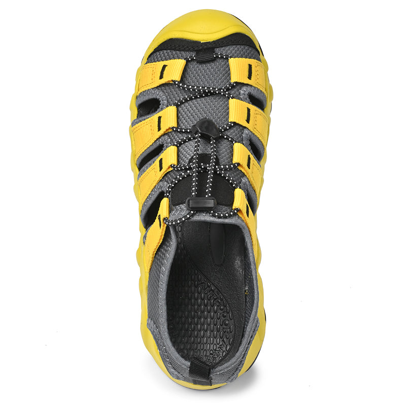 Sandalias UPIShi para hombre, cerradas, transpirables, fáciles de poner y cómodas para senderismo y agua. 