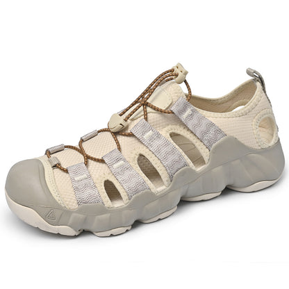 Sandalias UPIShi para hombre, cerradas, transpirables, fáciles de poner y cómodas para senderismo y agua. 