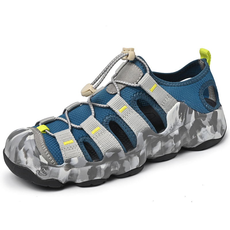 Sandalias UPIShi para hombre, cerradas, transpirables, fáciles de poner y cómodas para senderismo y agua. 