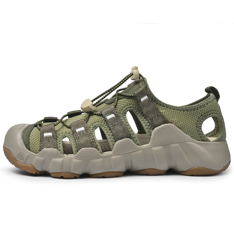 Sandalias UPIShi para hombre, cerradas, transpirables, fáciles de poner y cómodas para senderismo y agua. 