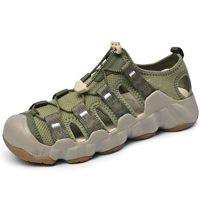 Sandalias UPIShi para hombre, cerradas, transpirables, fáciles de poner y cómodas para senderismo y agua. 